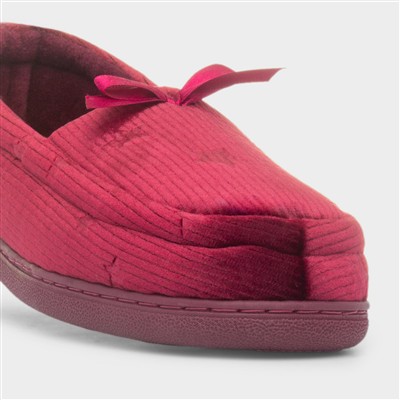 Womens Red Star Moccasin
