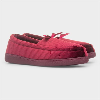 Womens Red Star Moccasin