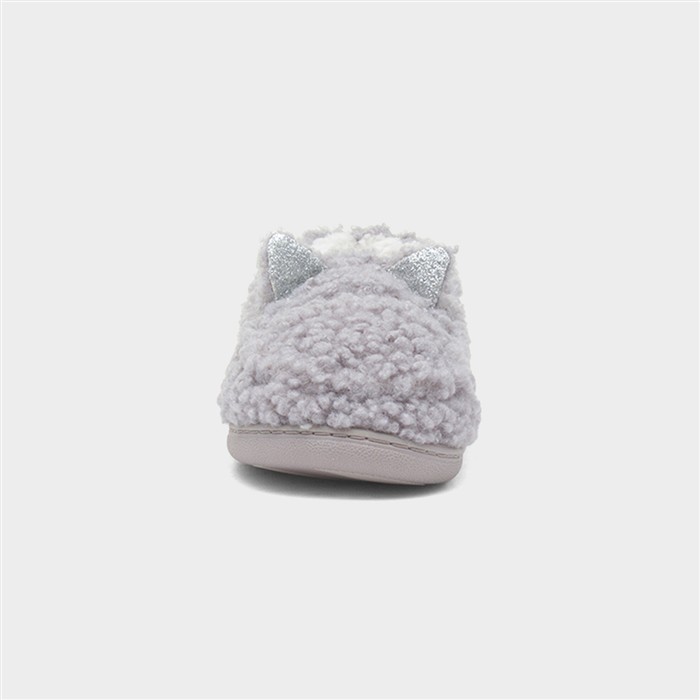 Womens Grey Cat Moccasin