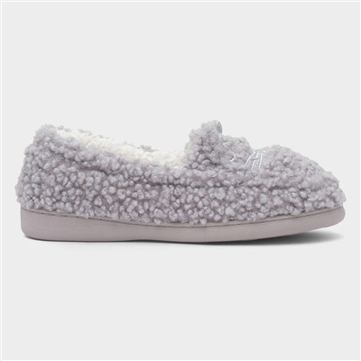 Women's Grey Moccasin