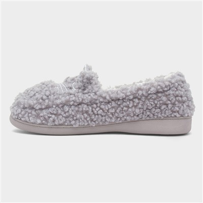 Women's Grey Moccasin