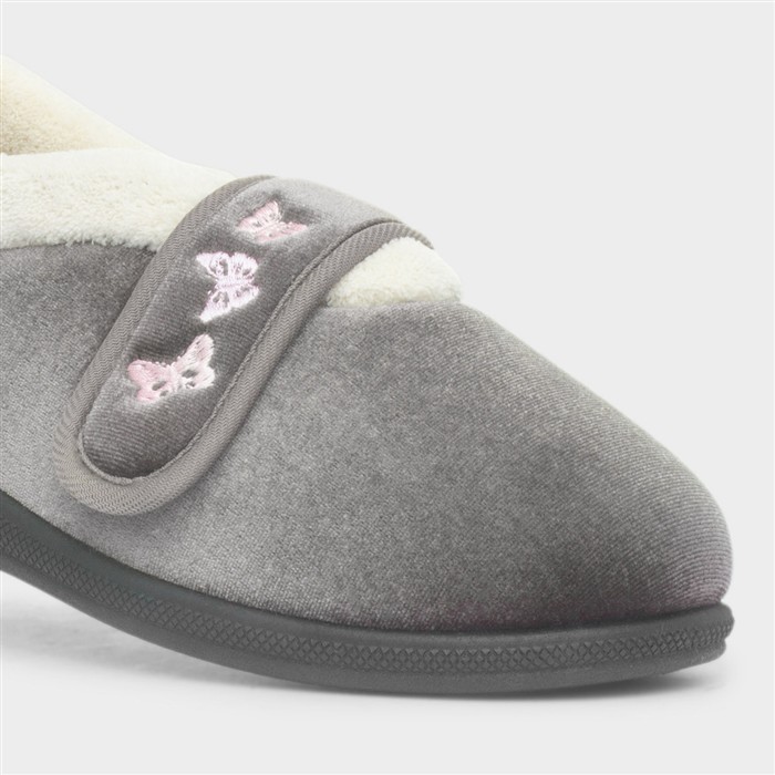 Womens Matalida Mink Wide Fit Slipper