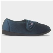 Jo & Joe Veronica Womens Navy Full Slipper (Click For Details)