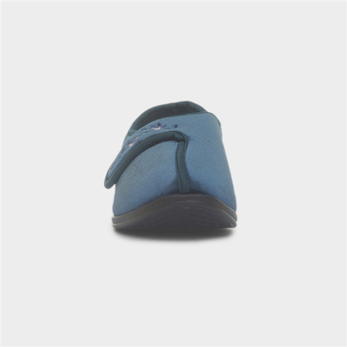 Veronica Womens Navy Full Slipper