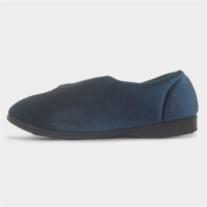 Veronica Womens Navy Full Slipper