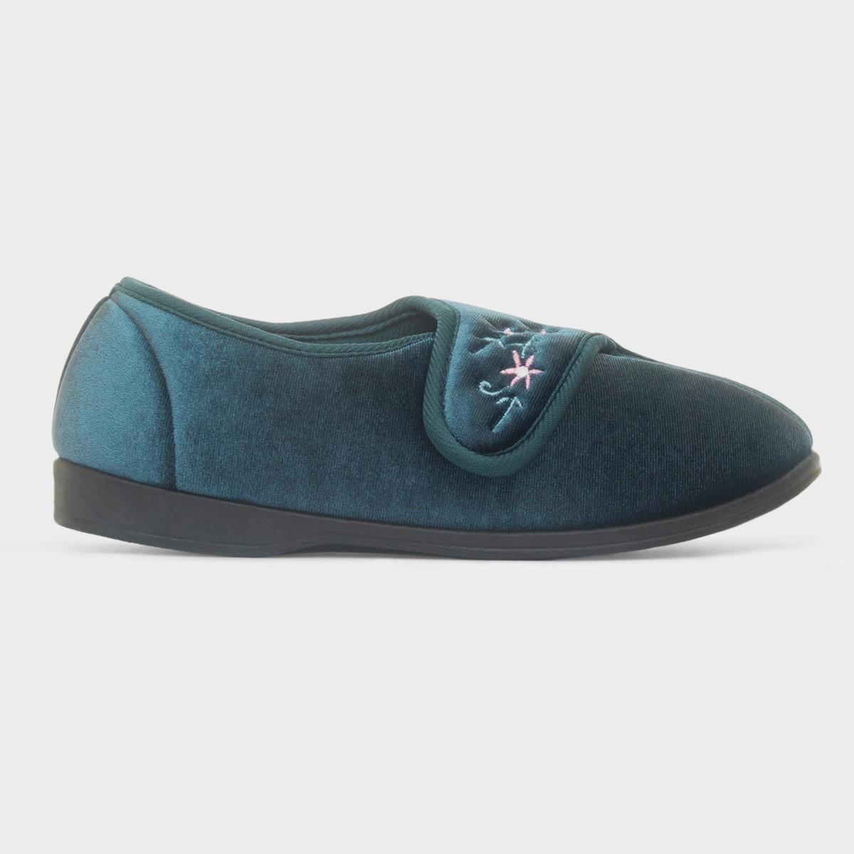 Veronica Womens Navy Full Slipper