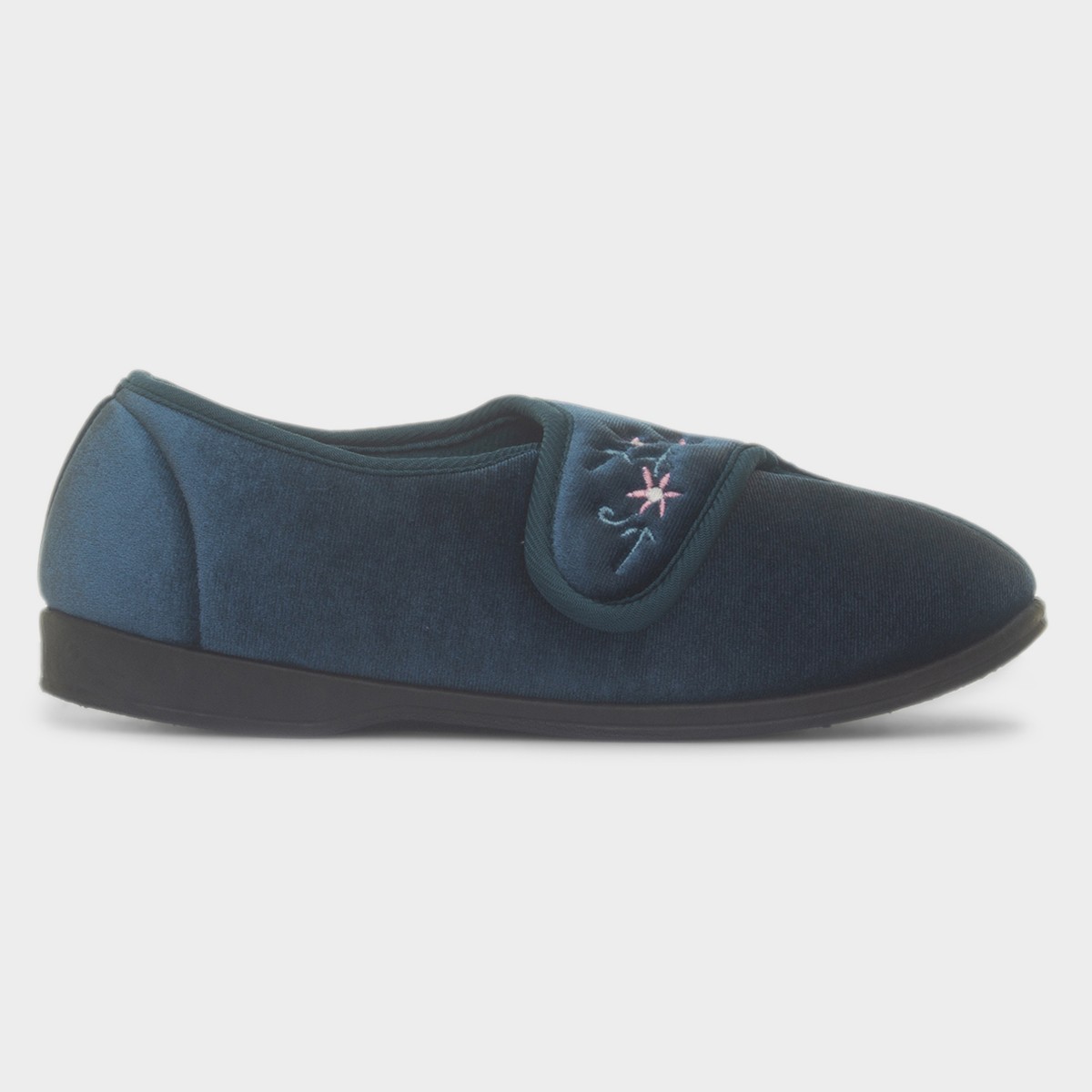 Veronica Womens Navy Full Slipper