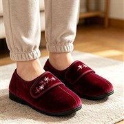 Jo & Joe Veronica Womens Wine Red Full Slipper (Click For Details)