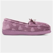 The Slipper Company Womens Purple Hearts Moccasin (Click For Details)