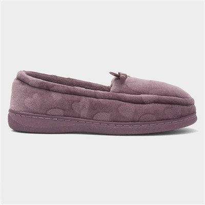 Leah Womens Purple Moccasin