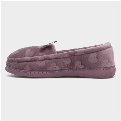 Womens Purple Moccasin