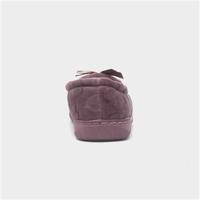 Womens Purple Moccasin