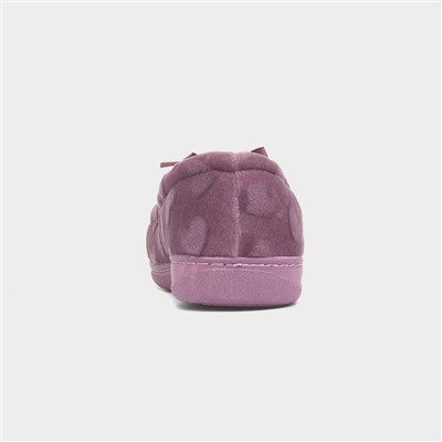 Womens Purple Hearts Moccasin