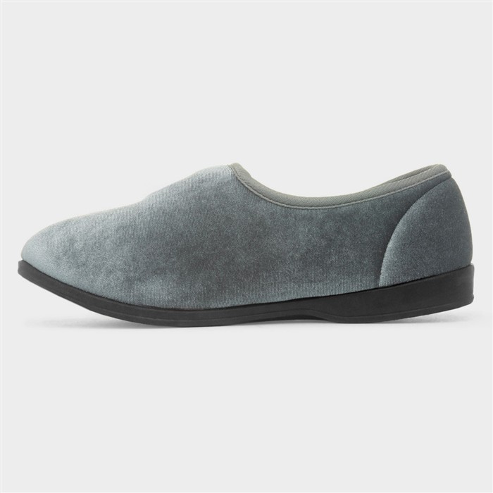 Veronica Womens Grey Full Slipper
