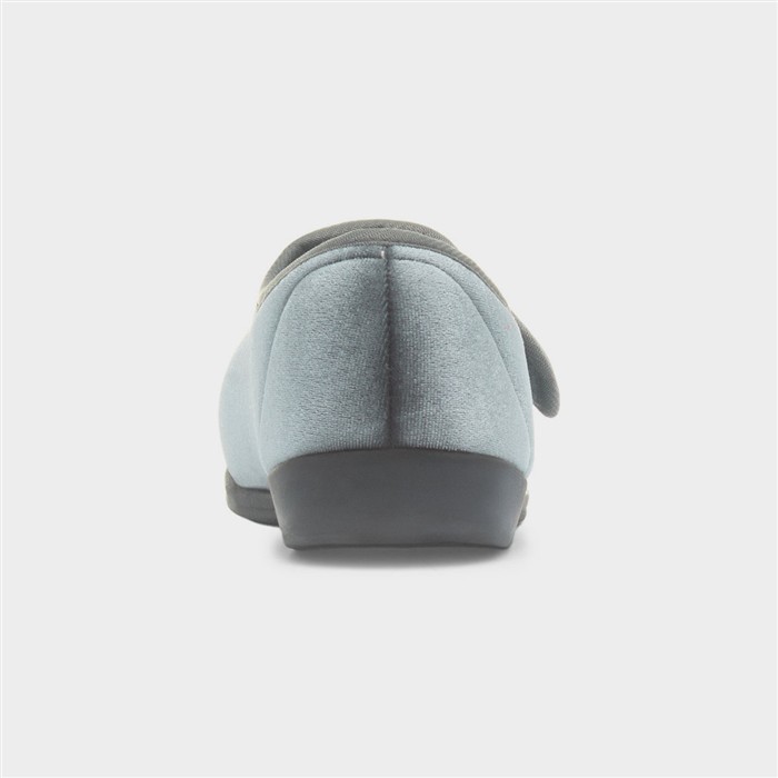 Veronica Womens Grey Full Slipper
