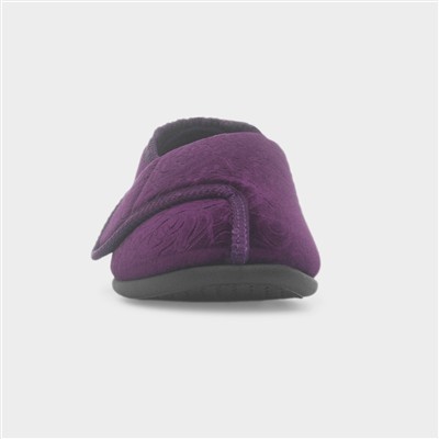 Doreen Womens Purple Full Slipper