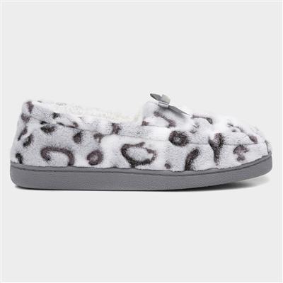 Womens Grey Moccasins