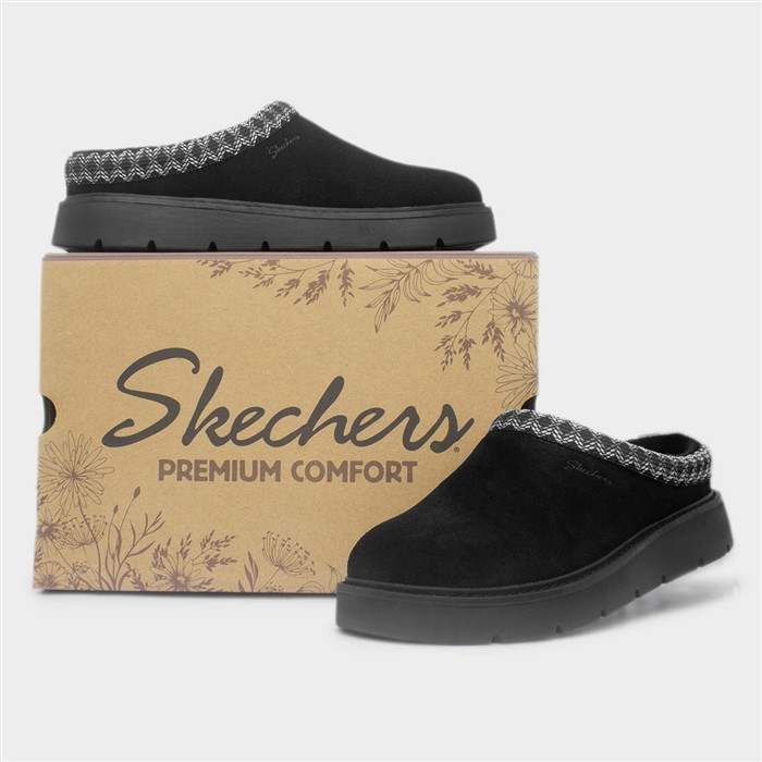 Keepsakes Cozy Womens Black Slipper