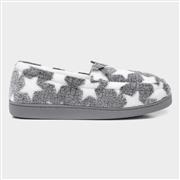 The Slipper Company Womens Grey Star Moccasin (Click For Details)