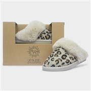 Jo & Joe Nala Womens Beige Leopard Print Slipper (Click For Details)