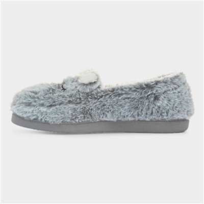 Women's Grey Koala Moccasin