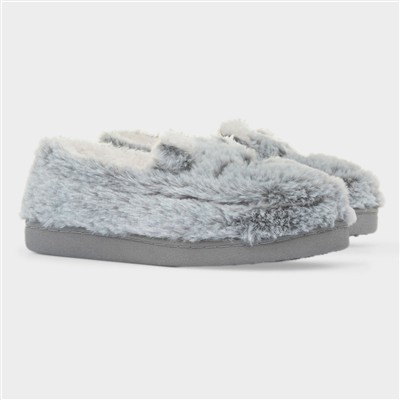 Women's Grey Koala Moccasin