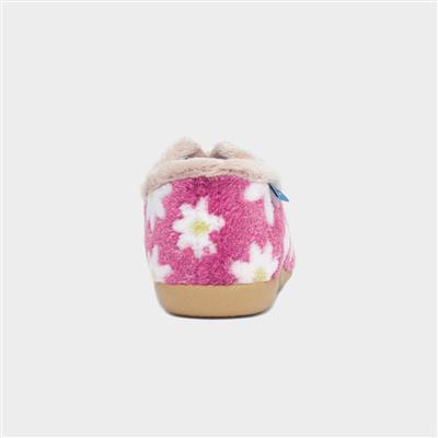 Daisy Womens Pink Full Slipper