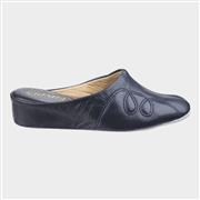 Cincasa Mahon Womens Leather Slipper in Navy (Click For Details)