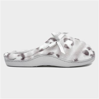 Clara Womens Grey Leopard Mule