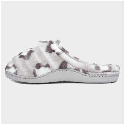 Clara Womens Grey Leopard Mule