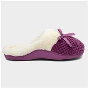 The Slipper Company Womens Heather Faux-Fur Mule (Click For Details)