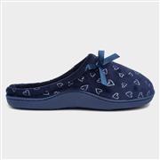 The Slipper Company Womens Navy Heart Mule (Click For Details)