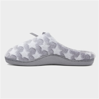 Womens Grey Star Mule