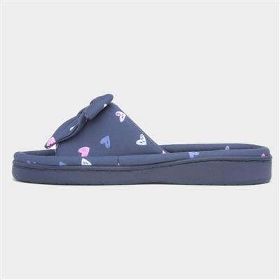 Ingrid Womens Navy Slipper