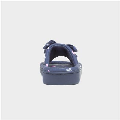 Ingrid Womens Navy Slipper
