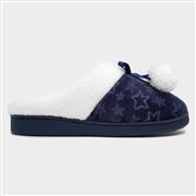The Slipper Company Iris Womens Navy Star Mule (Click For Details)