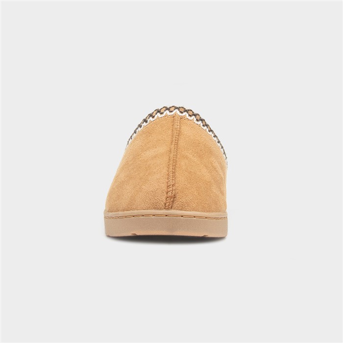 Womens Chestnut Faux Fur Mule