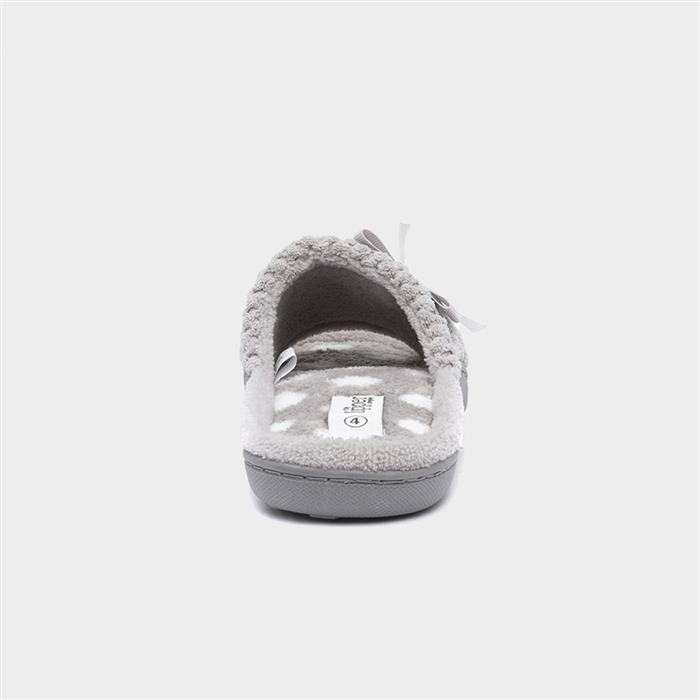 Grey Womens Open Toe Slipper