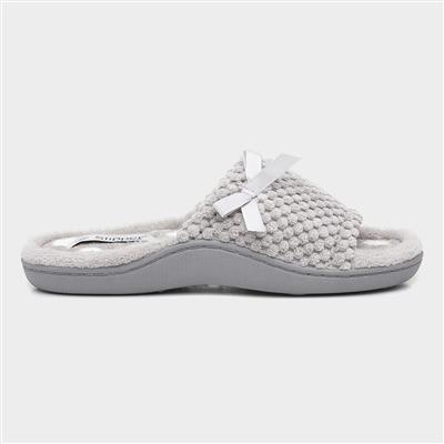 Womens Open Toe Mule in Grey