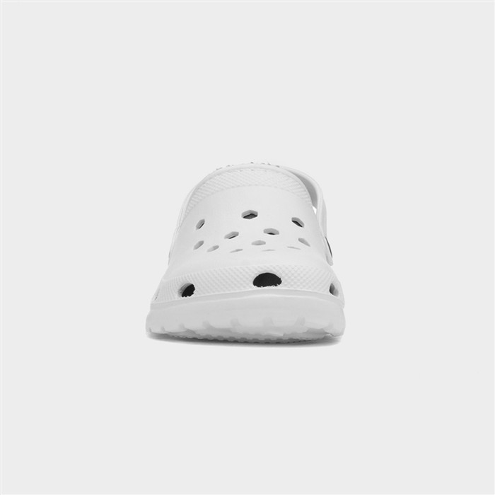 Womens White Warm Lined Slipper