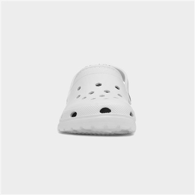 Womens White Warm Lined Slipper