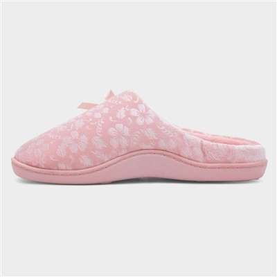 Womens Pink Mule Slipper