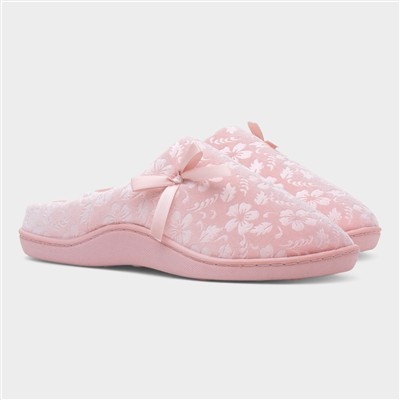 Womens Pink Mule Slipper