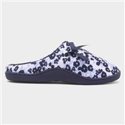 The Slipper Company Womens Navy Mule Bow Slipper (Click For Details)