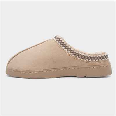 Womens Beige Mule