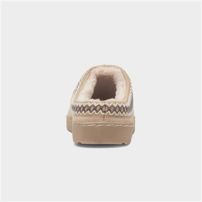 Womens Beige Mule