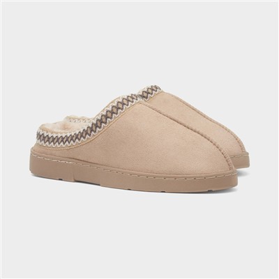 Womens Beige Mule