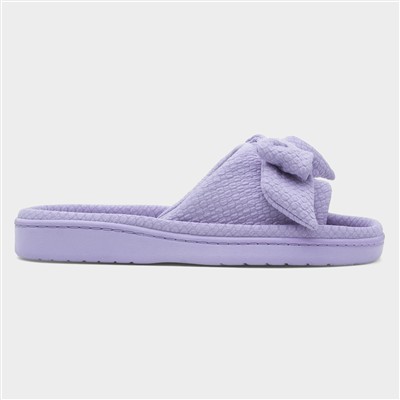 Womens Blue Open Toe Slippers