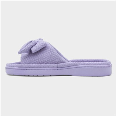 Womens Blue Open Toe Slippers