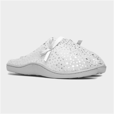 Clara Womens Grey Mule Slipper